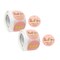 Wrapables 1.5" Thank You Stickers Roll Sealing Stickers and Labels 500 Pc Pink & Gold